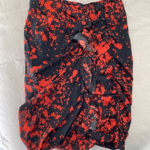 Isabel marant tissu fabric ruched skirt size 38